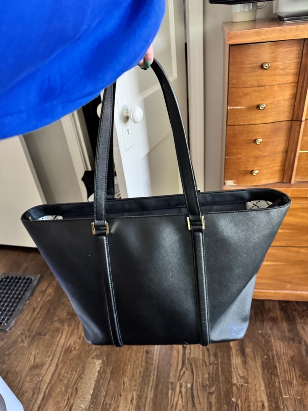 Kate Spade Black Tote - Structured Top-Handle